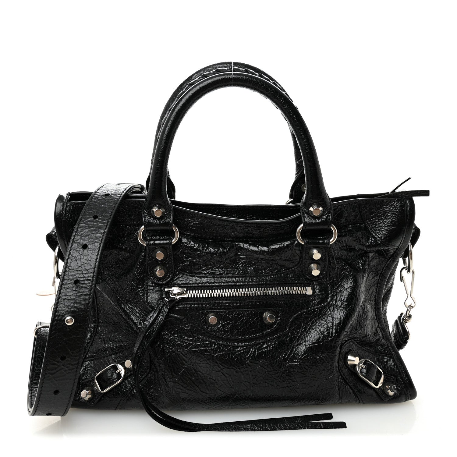 Balenciaga Agneau Arena Silver Hardware Small Le City Black 1 of 9