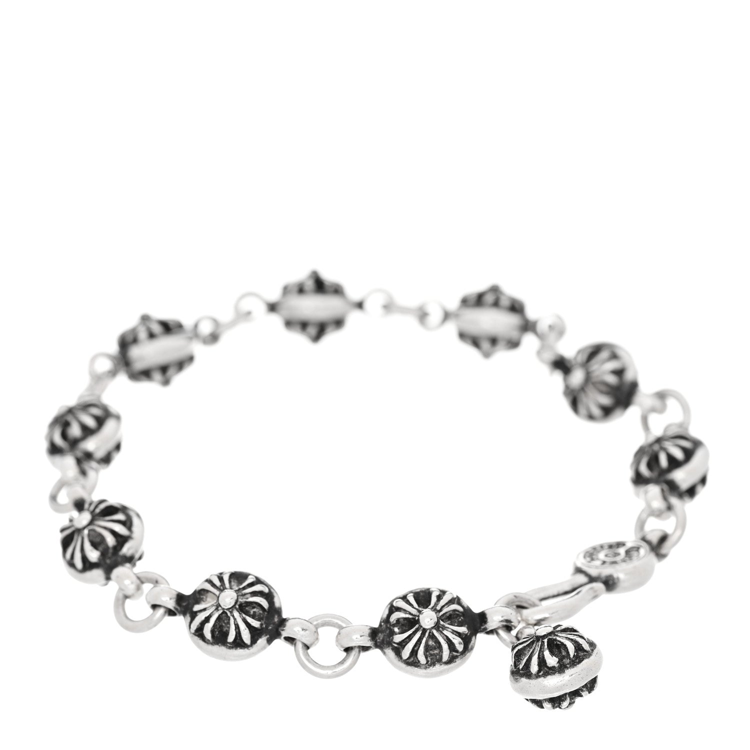 silver925 crossball bracelet クロム nuance Chrome Hearts Sterling Silver Cross Ball Bracelet 1780096