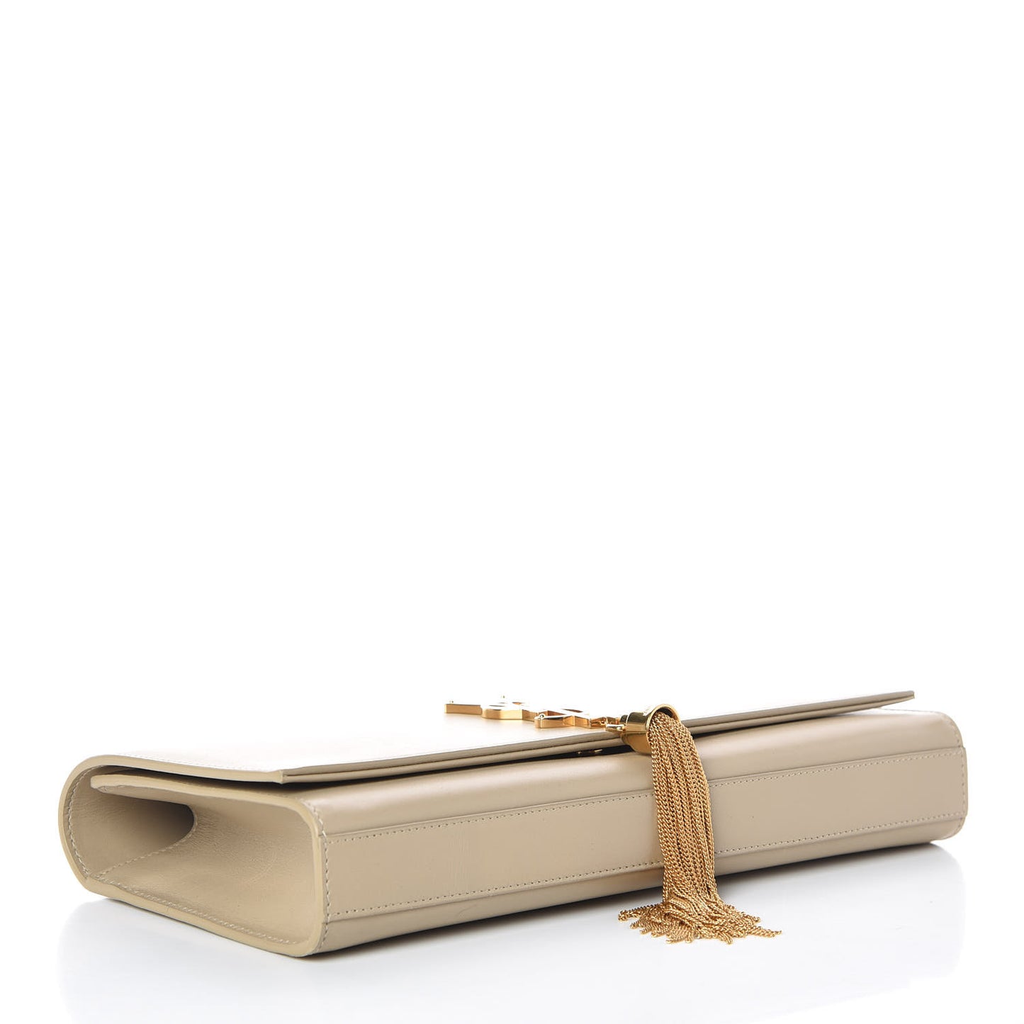 Calfskin Classic Monogram Tassel Clutch Lino