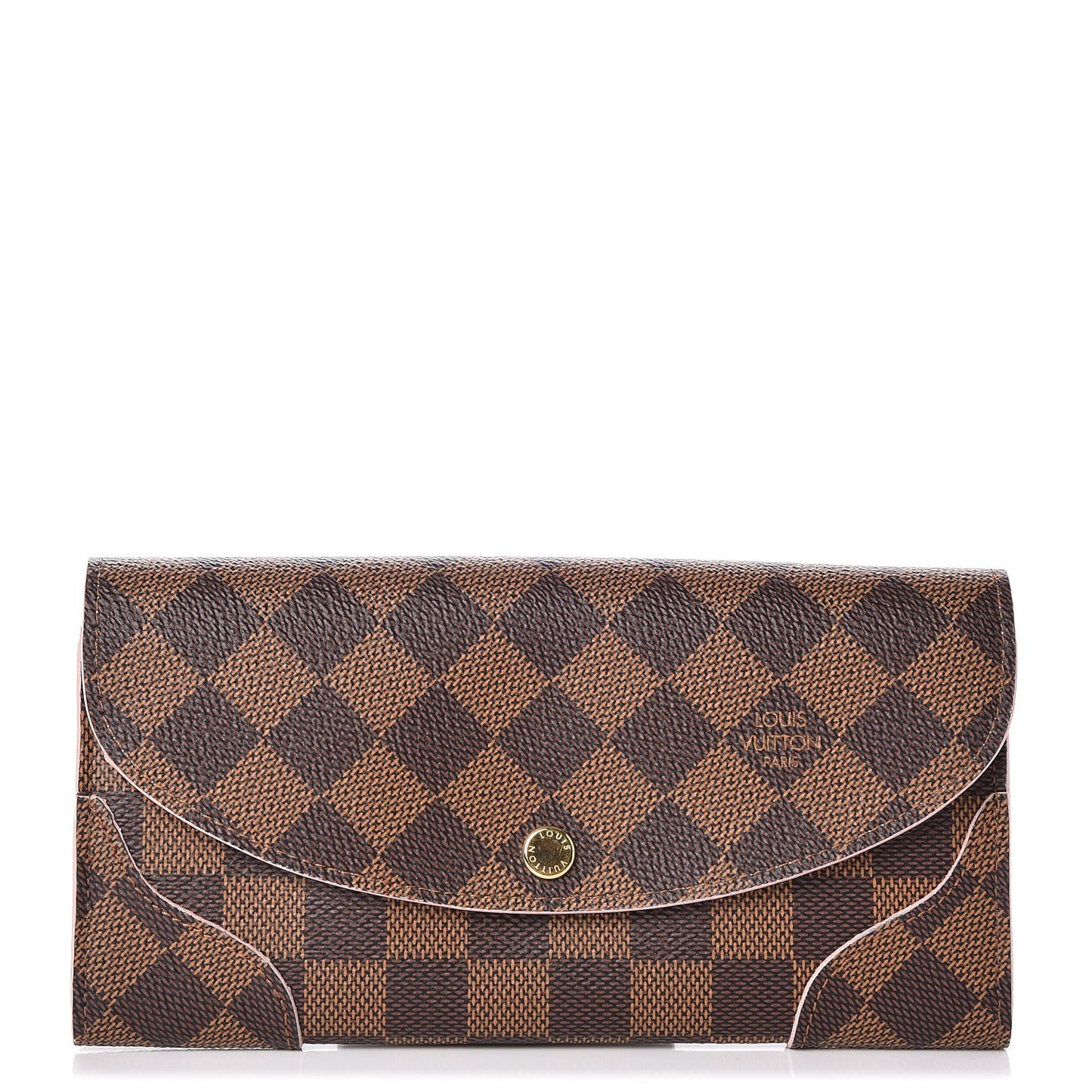 Damier Ebene Caissa Wallet Rose Ballerine