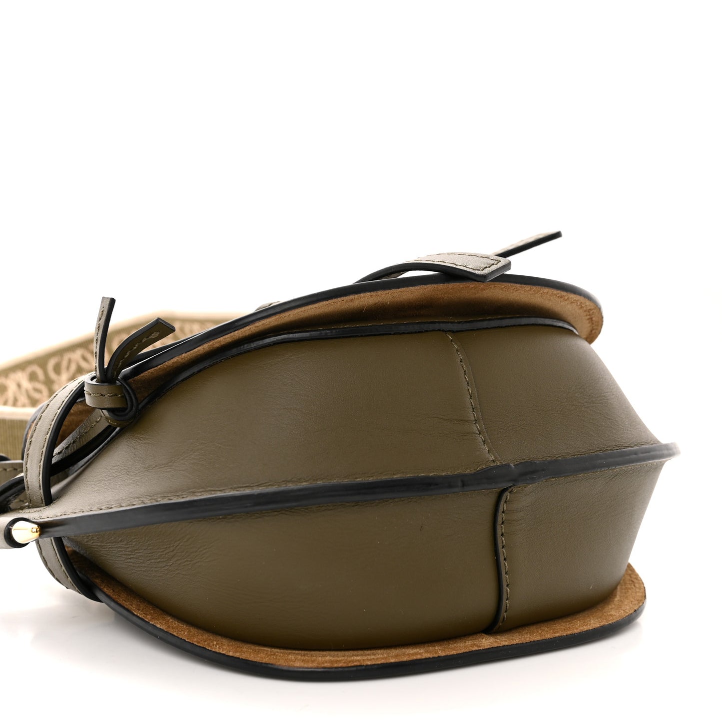 Calfskin Jacquard Mini Gate Dual Bag Autumn Green