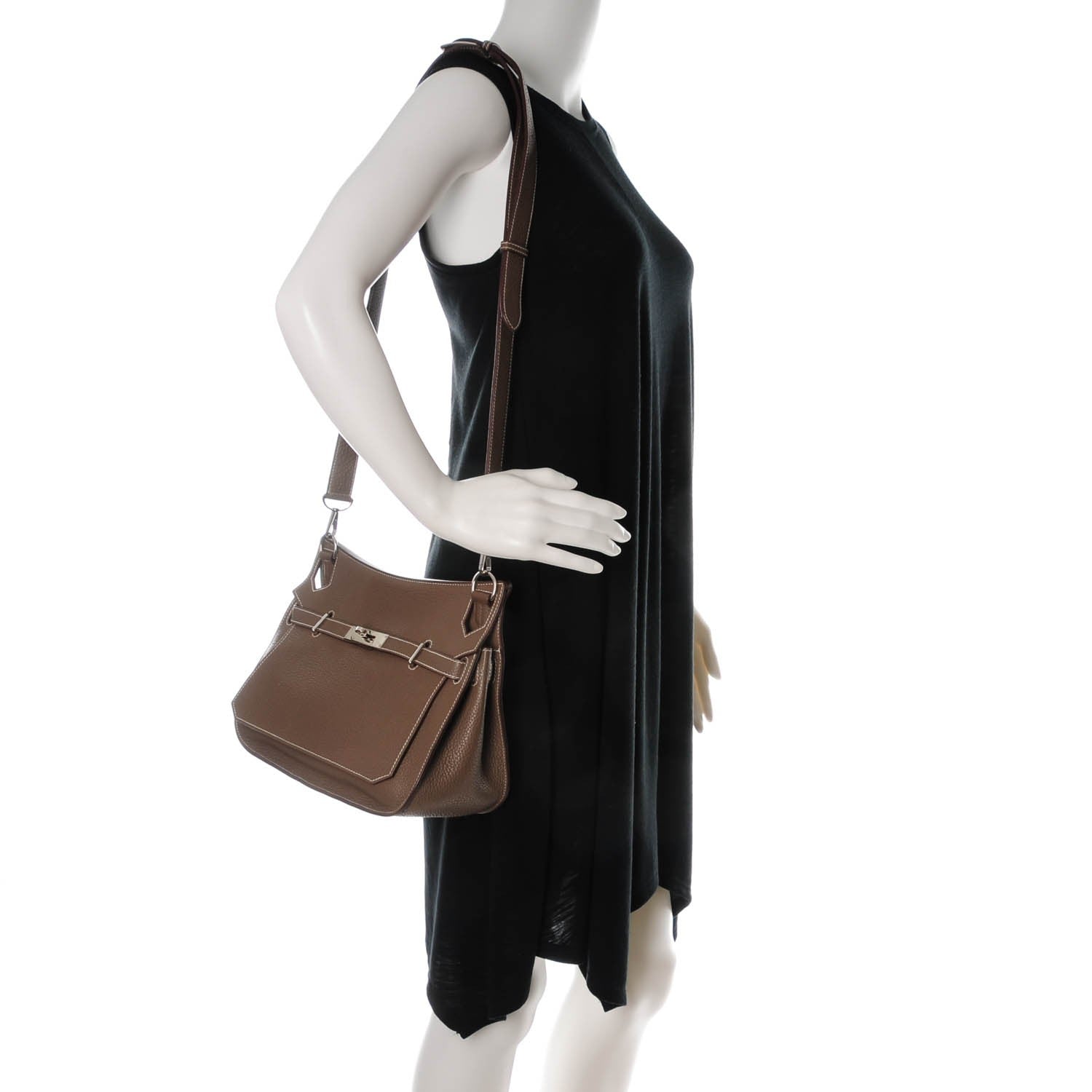 Hermes Taurillon Clemence Jypsiere 28 Etoupe 2 of 10