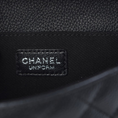 Chanel Grained Calfskin Quilted 2.55 Reissue Flap Belt Bag Clutch Black 6 of 8