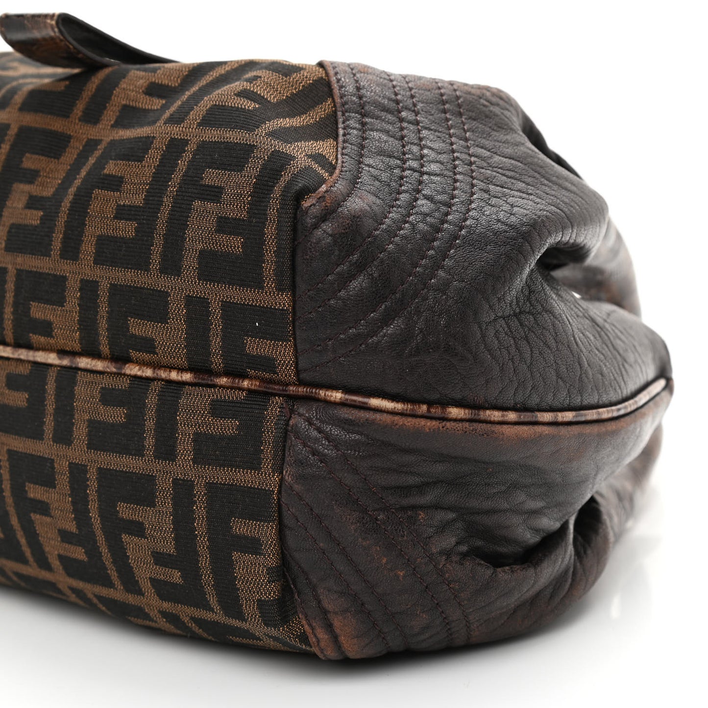 Zucca Nappa Nuvolata Vitello Tortuga Small Spy Tobacco Moro