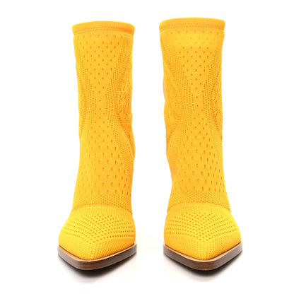 Fendi Technical 3D Mesh FFrame Ankle Boots 38 Reggae 2 of 8