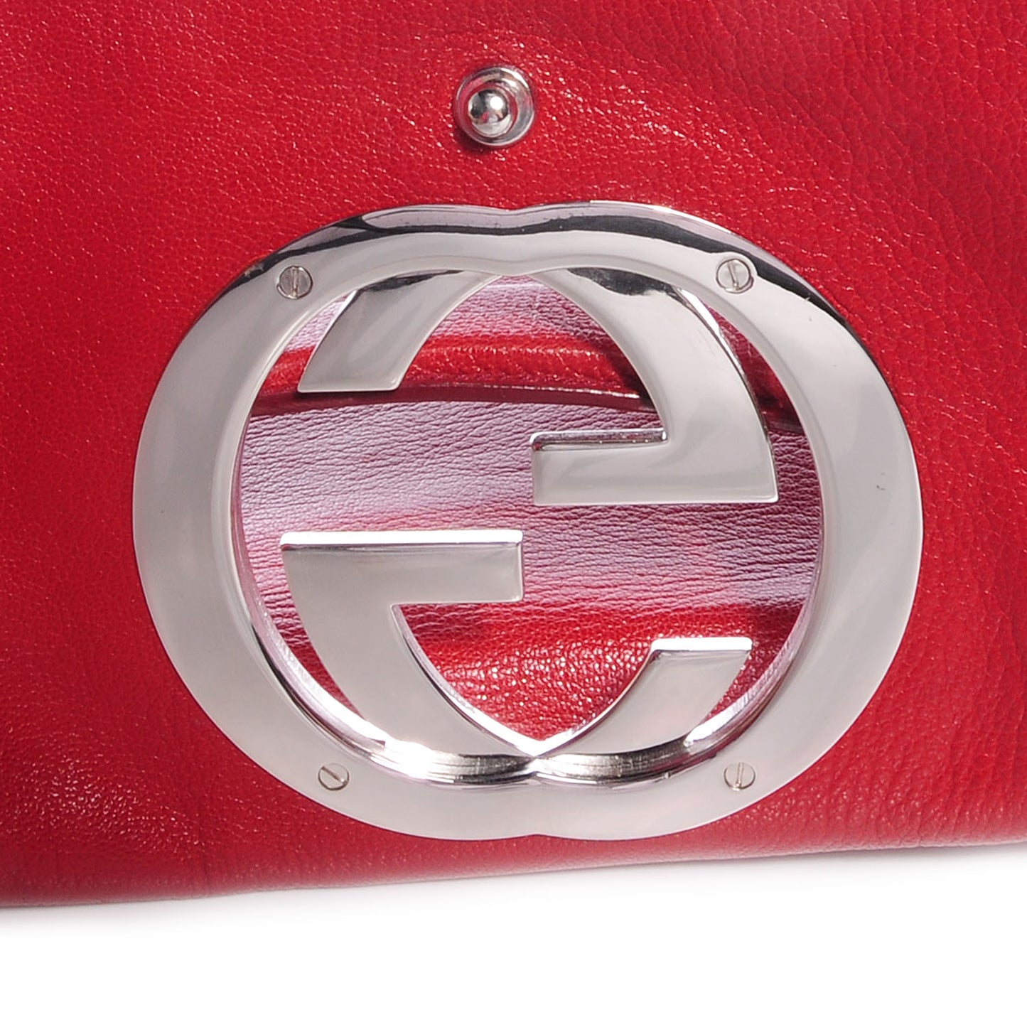 Leather Blondie Flap Red