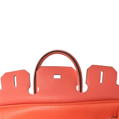 Hermes Taurillon Clemence Birkin 30 Crevette 16 of 39