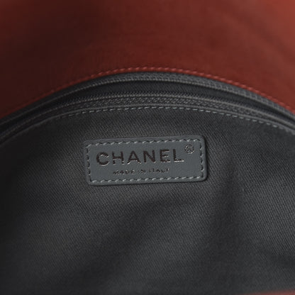 Chanel Iridescent Calfskin Large Coco Daily Flap Red 8 of 11
