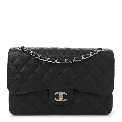 Chanel Caviar Quilted Jumbo Double Flap Black 1 of 11
