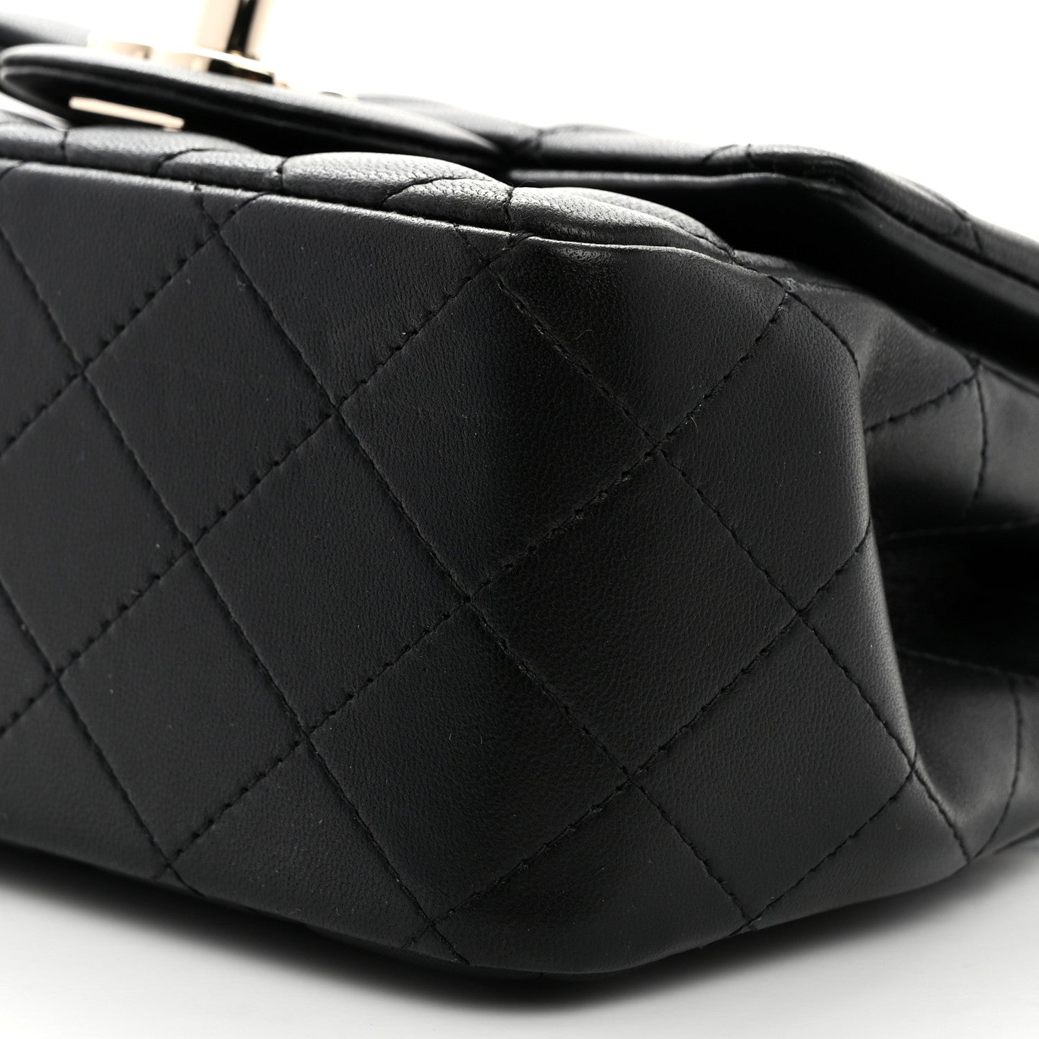 Chanel Lambskin Quilted Mini Square Flap Black 10 of 10