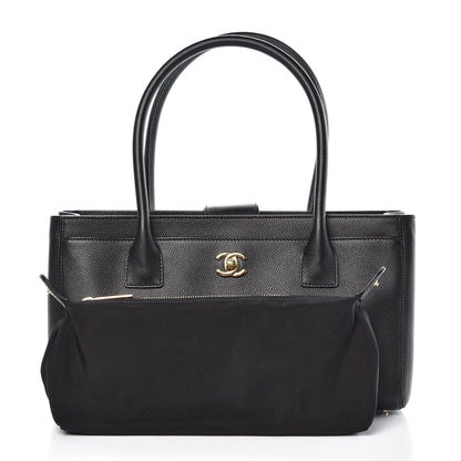Chanel Calfskin Small Cerf Shopper Tote Black 3 of 11