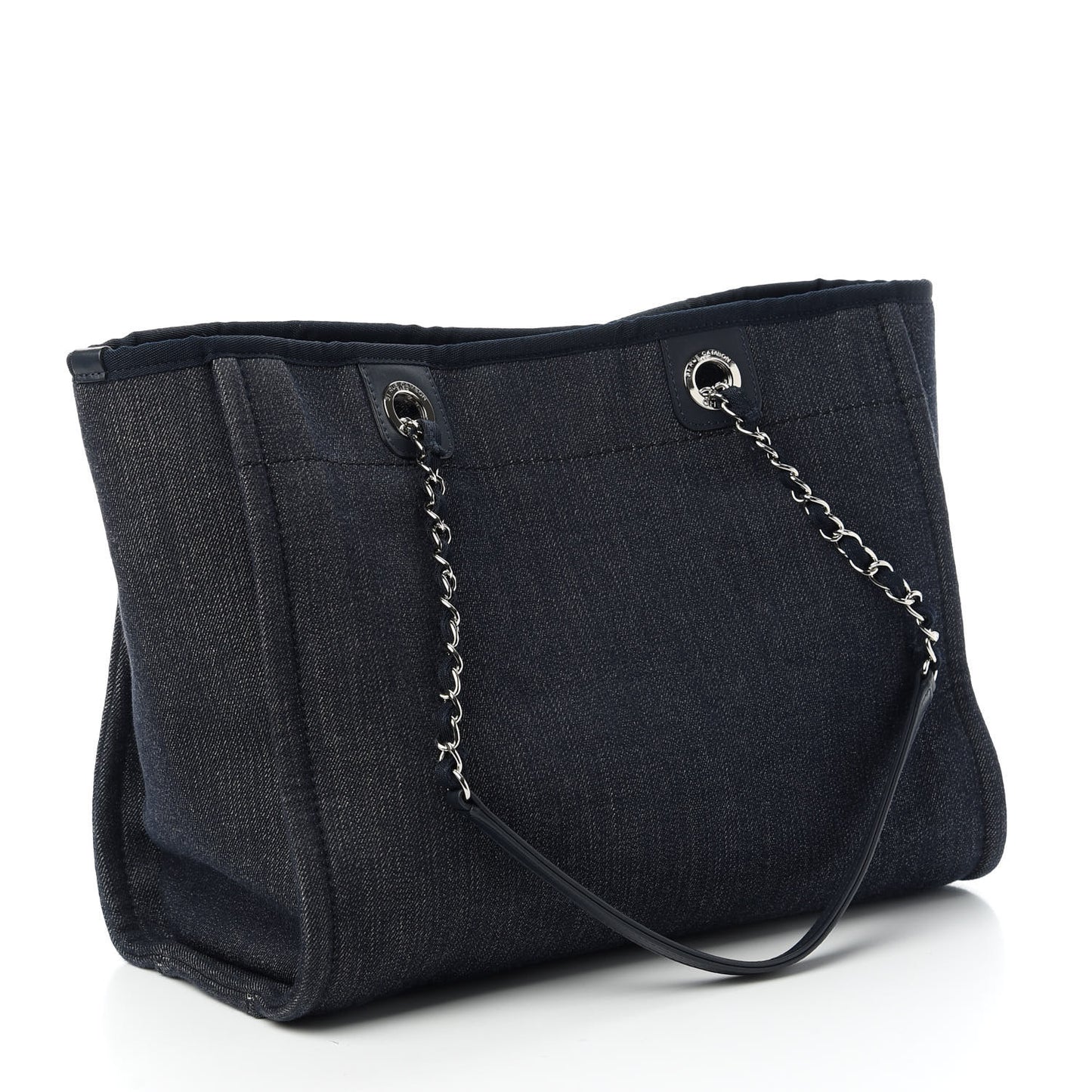 Denim Small Deauville Tote Dark Blue