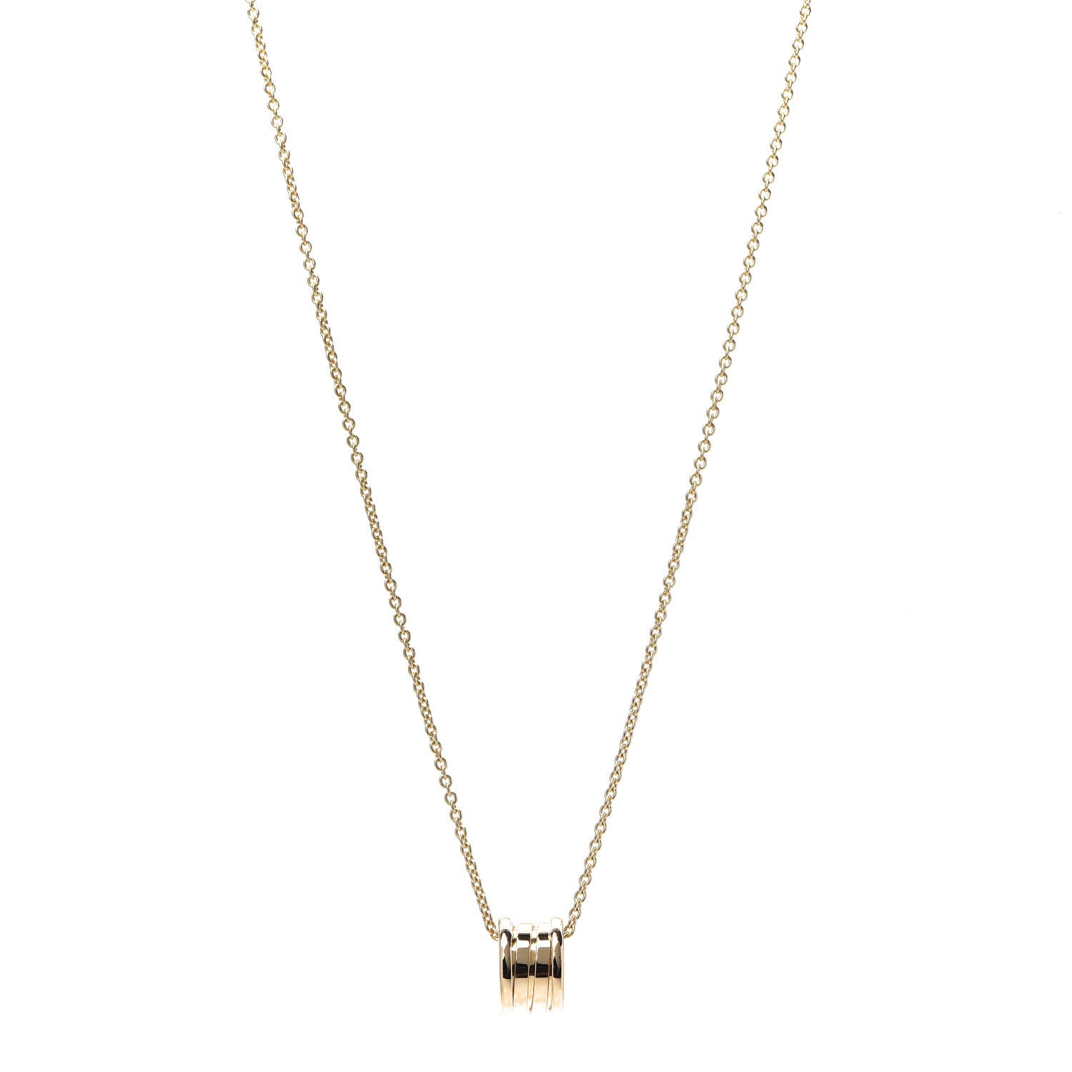 Bulgari 18K Yellow Gold B.Zero1 Pendant Necklace 1 of 7