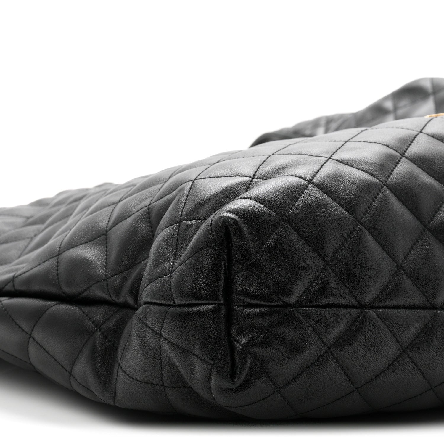 Saint Laurent Lambskin Quilted Maxi Icare Shopping Tote Black 10 of 11