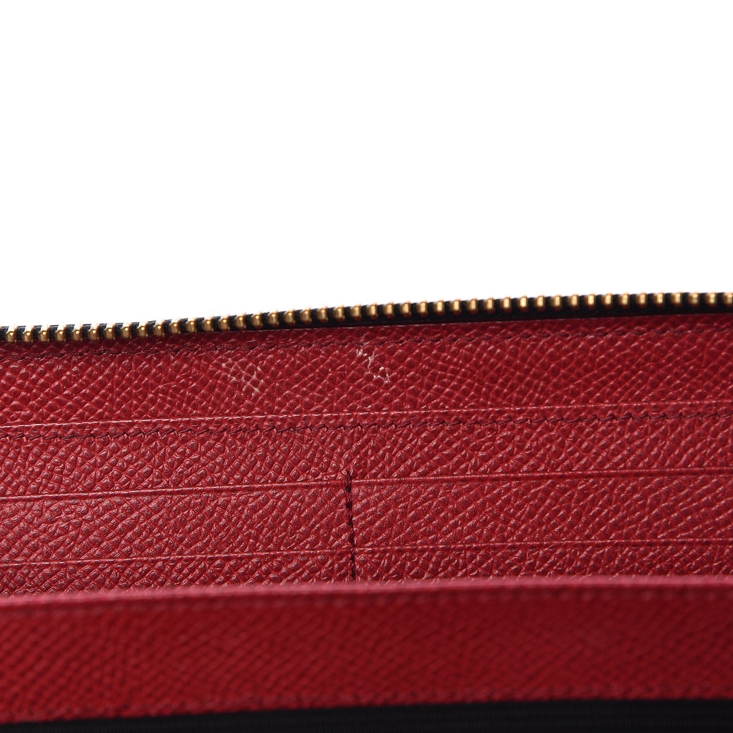 Dauphine Floral Print Zip Around Wallet Red Black
