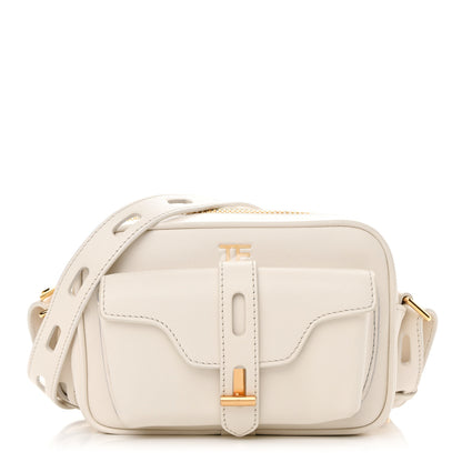 Tom Ford Calfskin Hollywood T Twist Camera Bag Chalk 1 of 10