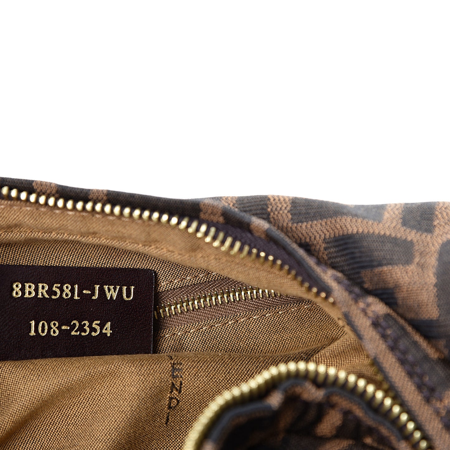 Zucca Small Chef Chain Hobo Tobacco