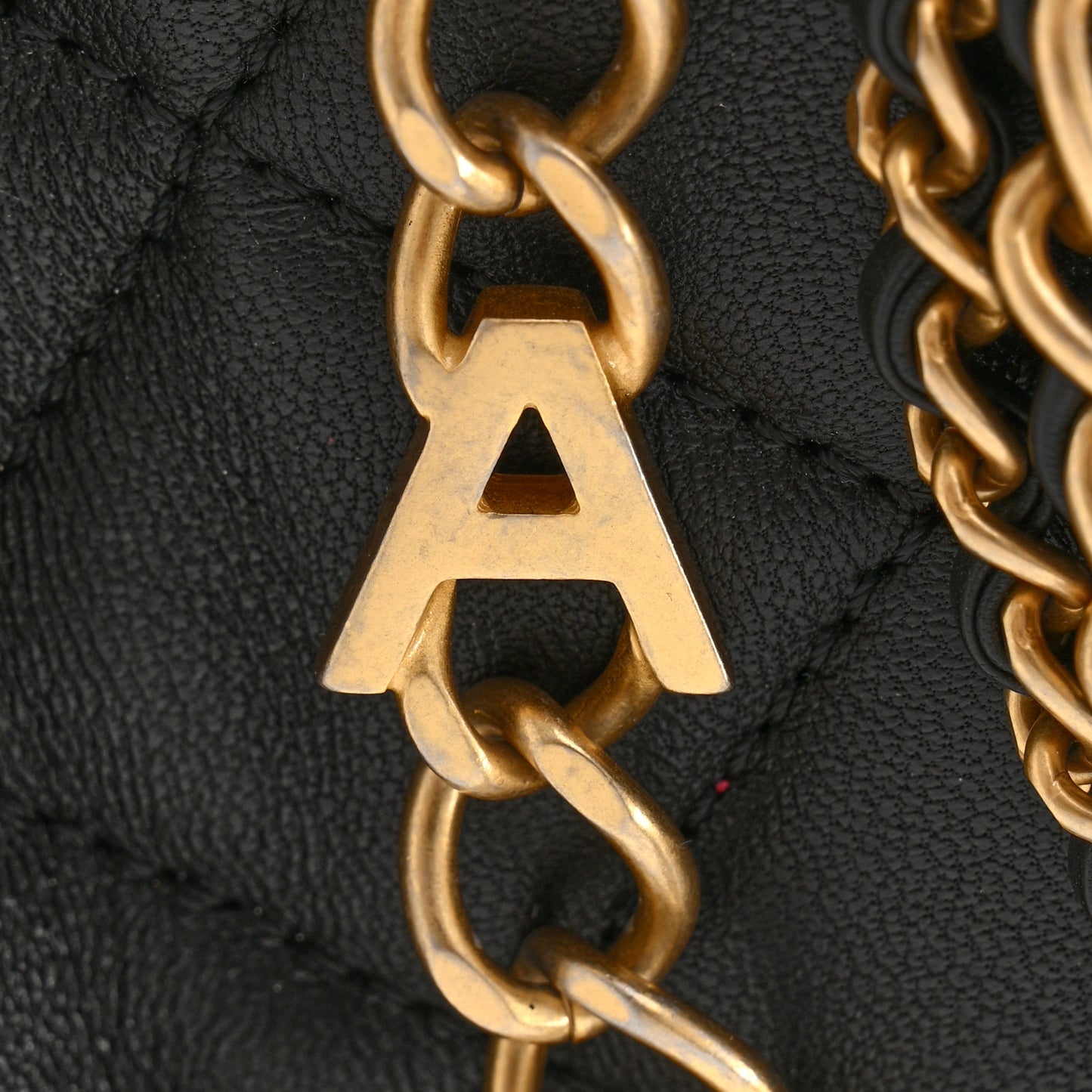 Lambskin Quilted All About Chains Hobo Black