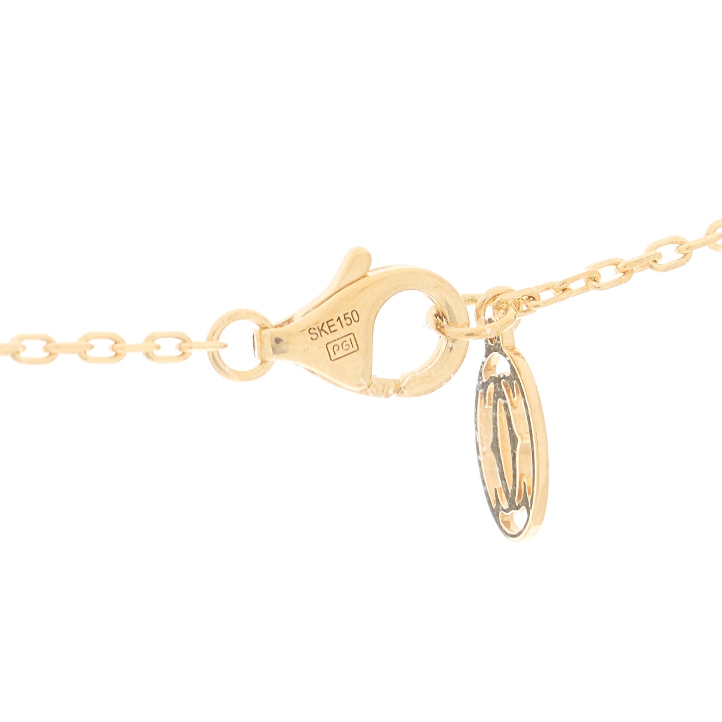 18K Yellow Gold Diamond Juste Un Clou Paved Pendant Necklace