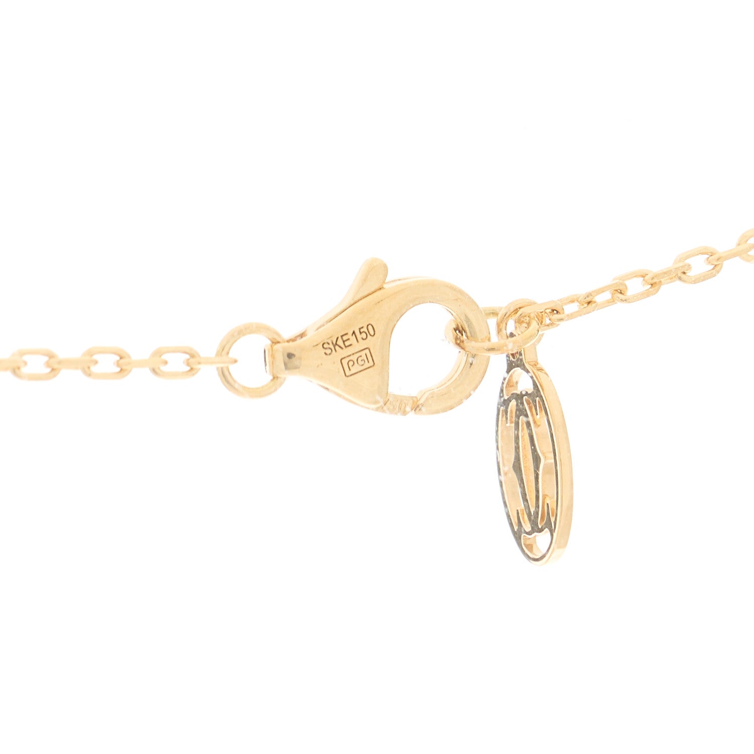 Cartier 18K Yellow Gold Diamond Juste Un Clou Paved Pendant Necklace 5 of 6