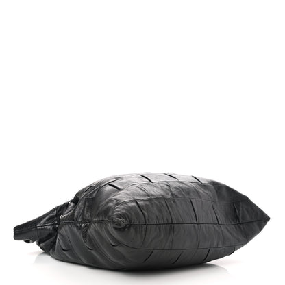 Chanel Lambskin Igloo Drawstring Tote Black 4 of 10