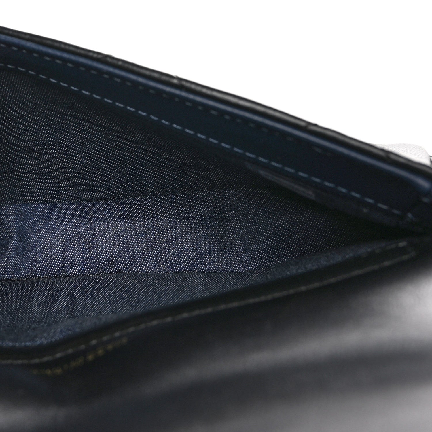 Chanel Lambskin Quilted Resin Bi-Color Flap Phone Holder With Chain Black 5 of 12