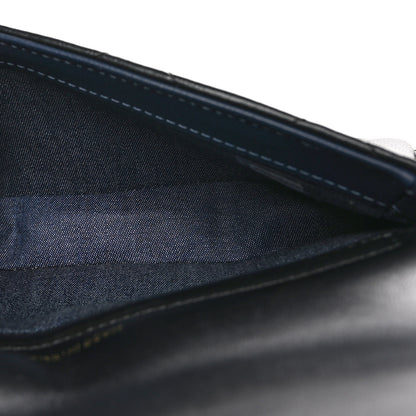 Chanel Lambskin Quilted Resin Bi-Color Flap Phone Holder With Chain Black 5 of 12