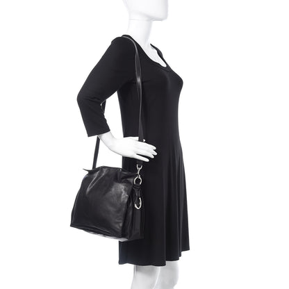 Loewe Calfskin Drawstring Bag Black 2 of 9