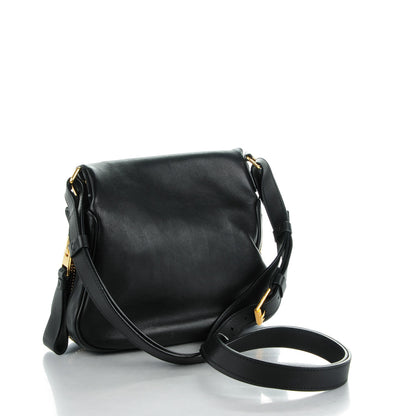 Tom Ford Grained Calfskin Medium Jennifer Crossbody Bag Black 3 of 7