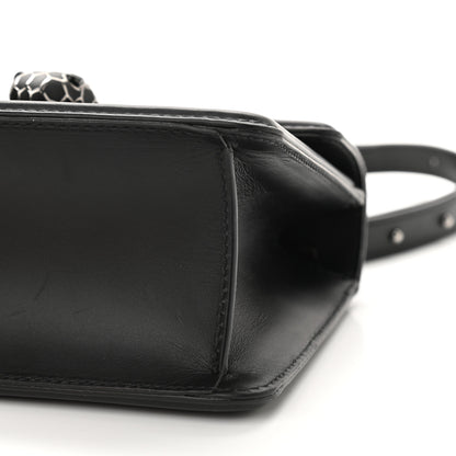 Bulgari Quilted Nappa Smooth Calfskin Serpenti Forever Diamond Blast Shoulder Bag Black 8 of 9