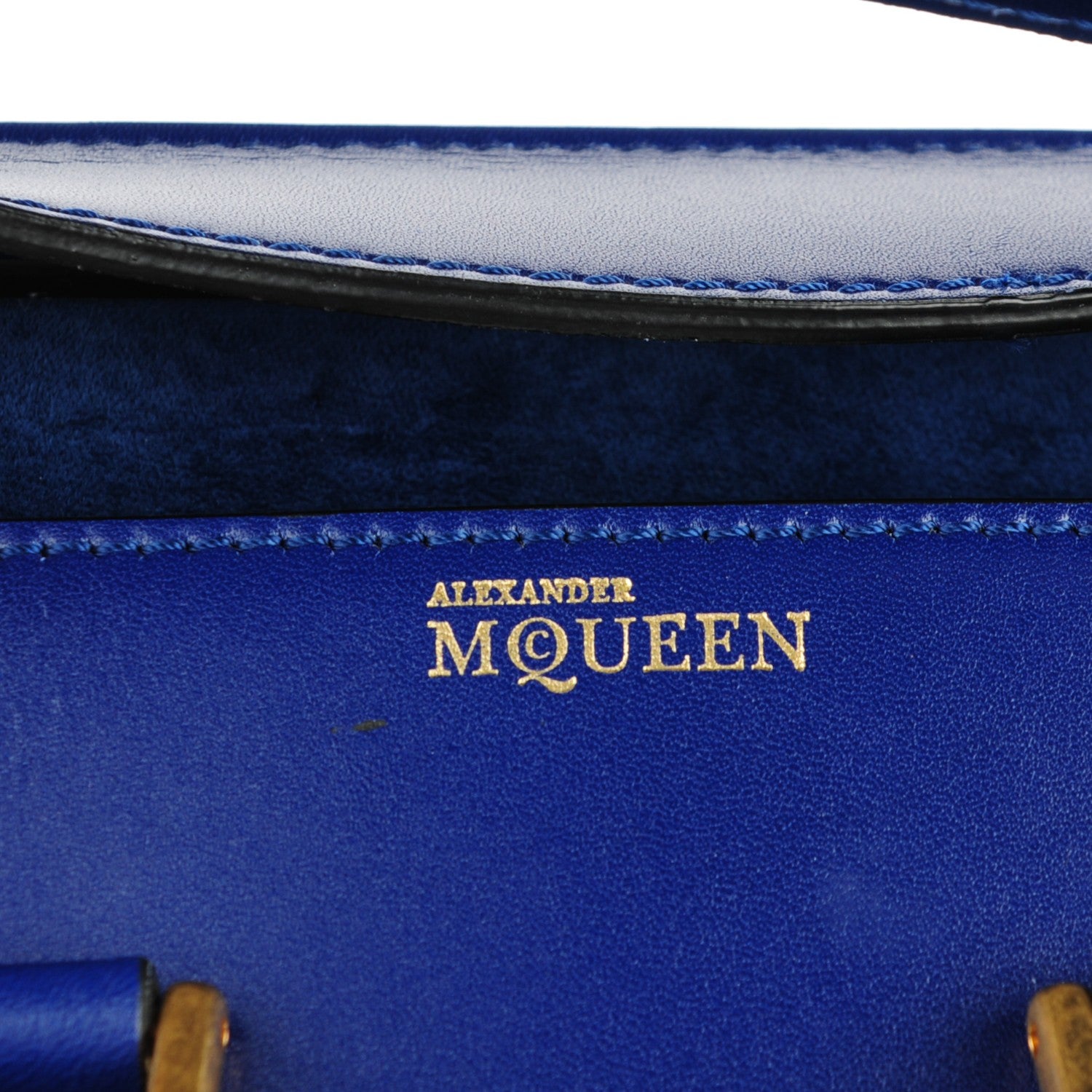 Alexander McQueen Calfskin Mini Heroine Royal Blue 8 of 8