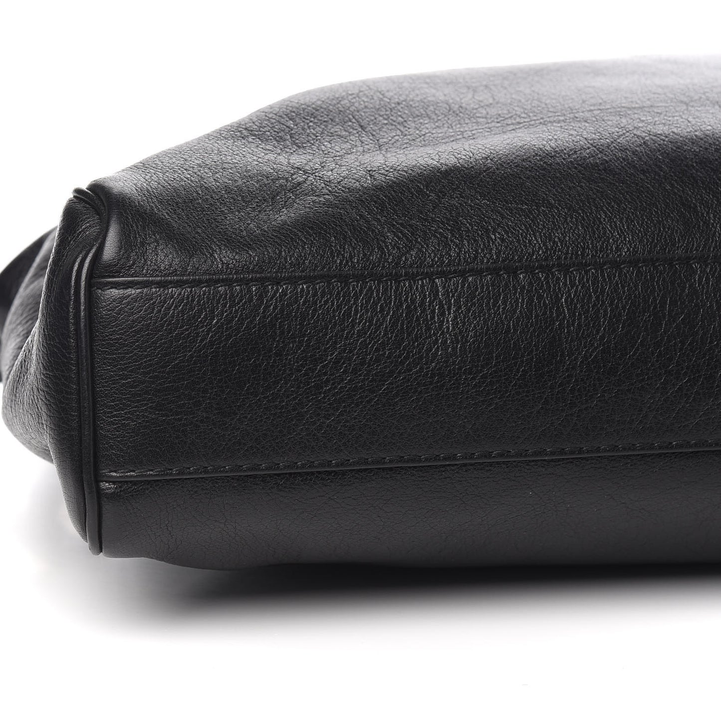 Calfskin Large Re(Belle) Top Handle Bag Black