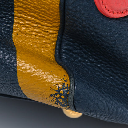 Burberry Grainy Calfskin Small The Bee Top Handle Storm Blue Bright Peony 13 of 16