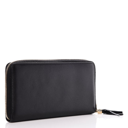 Gucci Calfskin Soho Zip Around Wallet Black 3 of 8