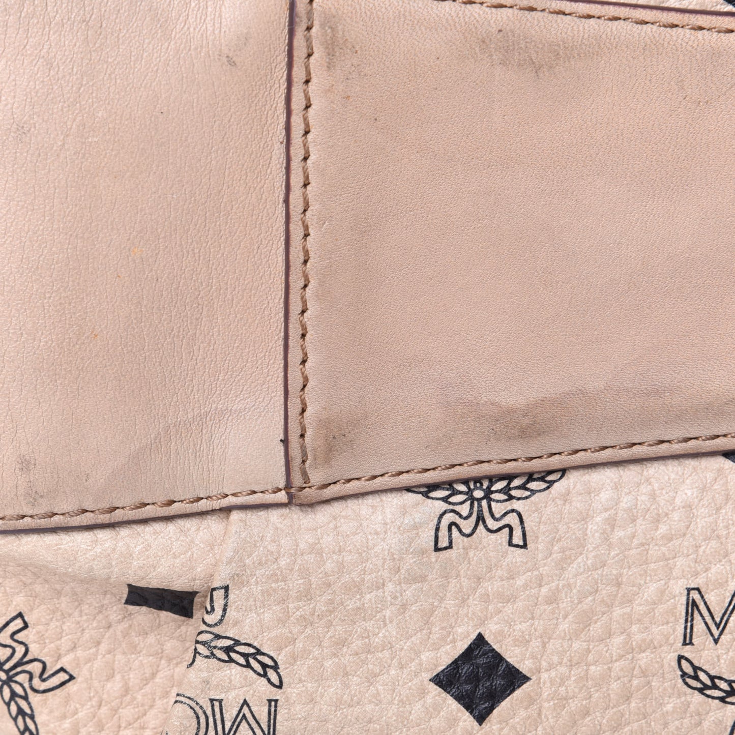 Visetos Drawstring Bucket Bag Beige