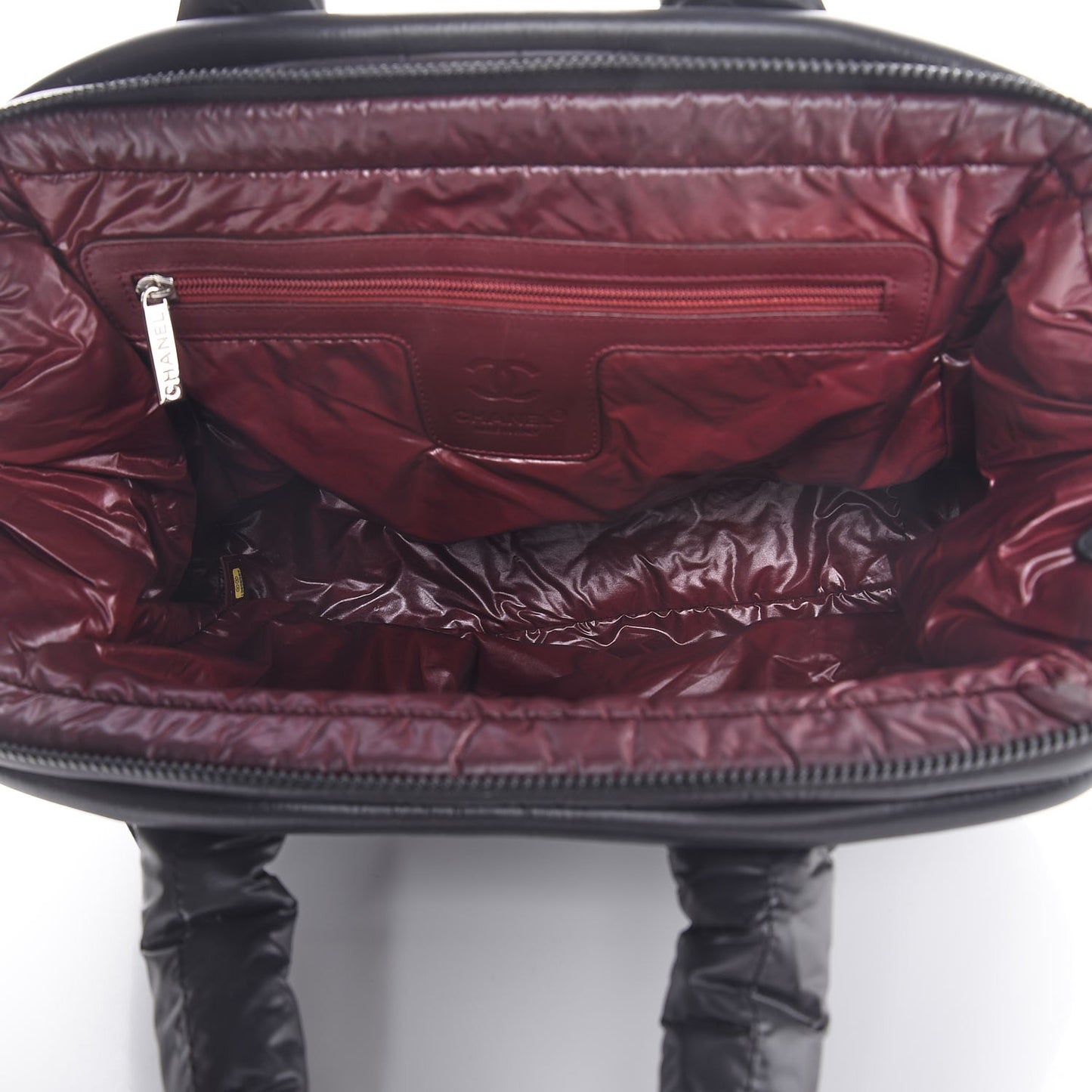 Nylon Quilted Coco Cocoon Bowler Black