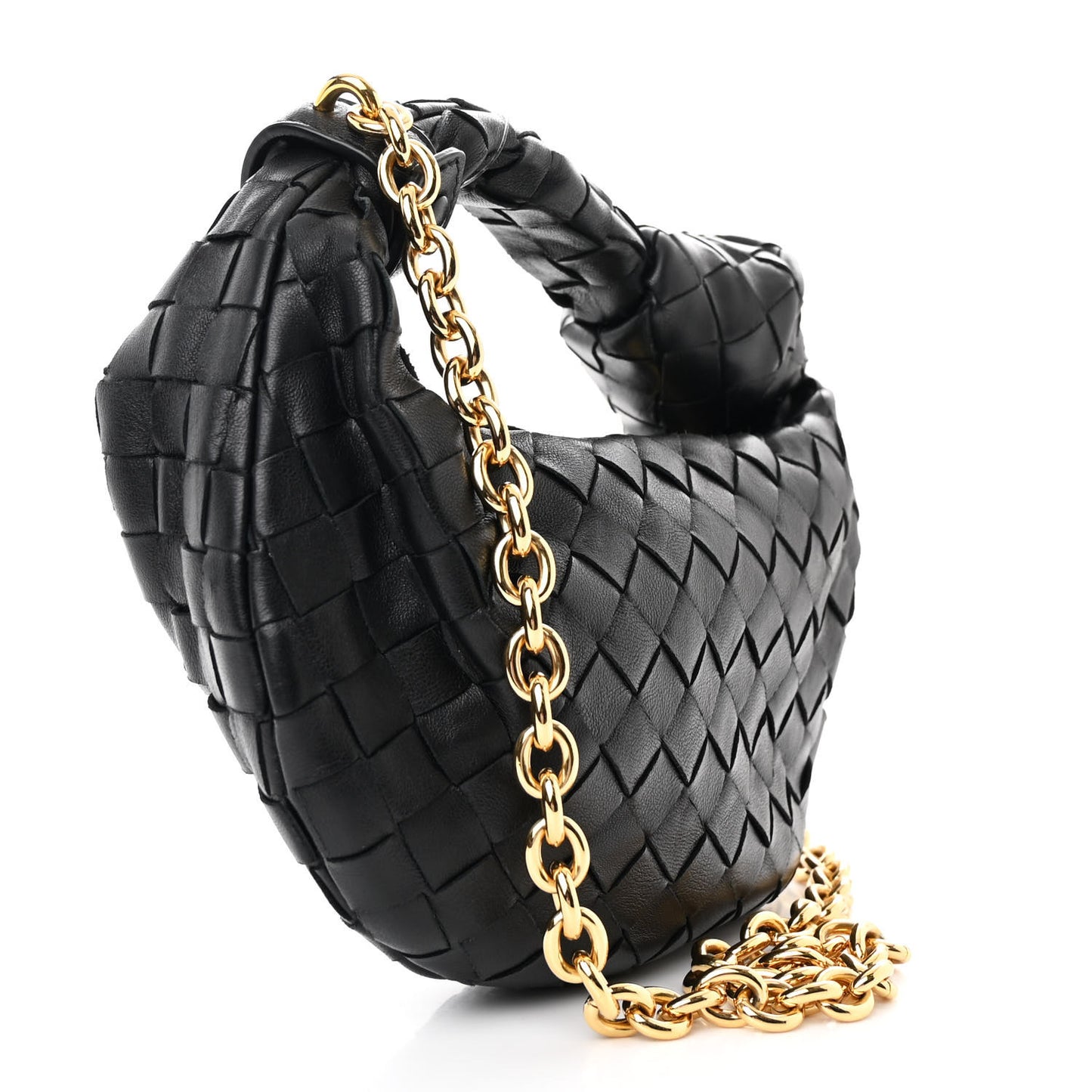 Nappa Intrecciato Mini Chain Jodie Black