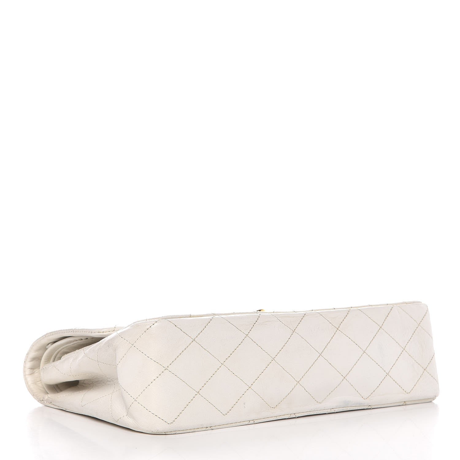 Chanel Lambskin Quilted Medium Double Flap White 5 of 21