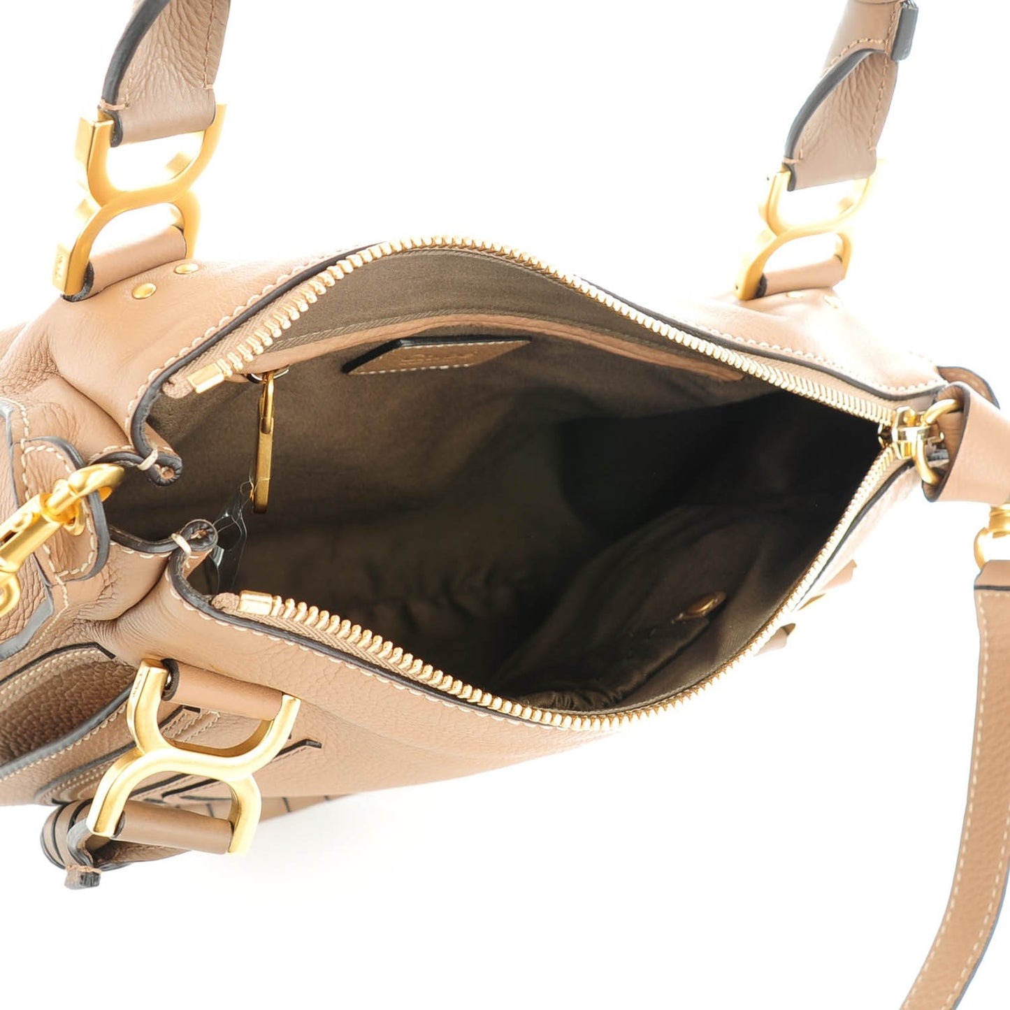 Calfskin Medium Marcie Satchel Nut