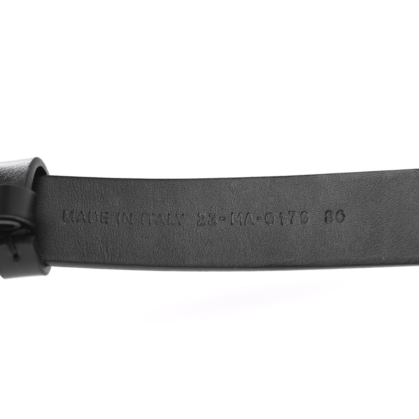 Calfskin Saddle Belt 80 Black