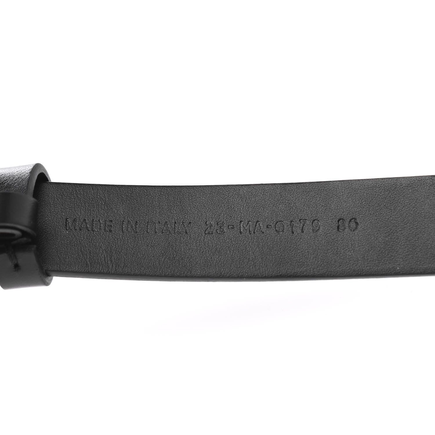 Christian Dior Calfskin Saddle Belt 80 Black 4 of 6