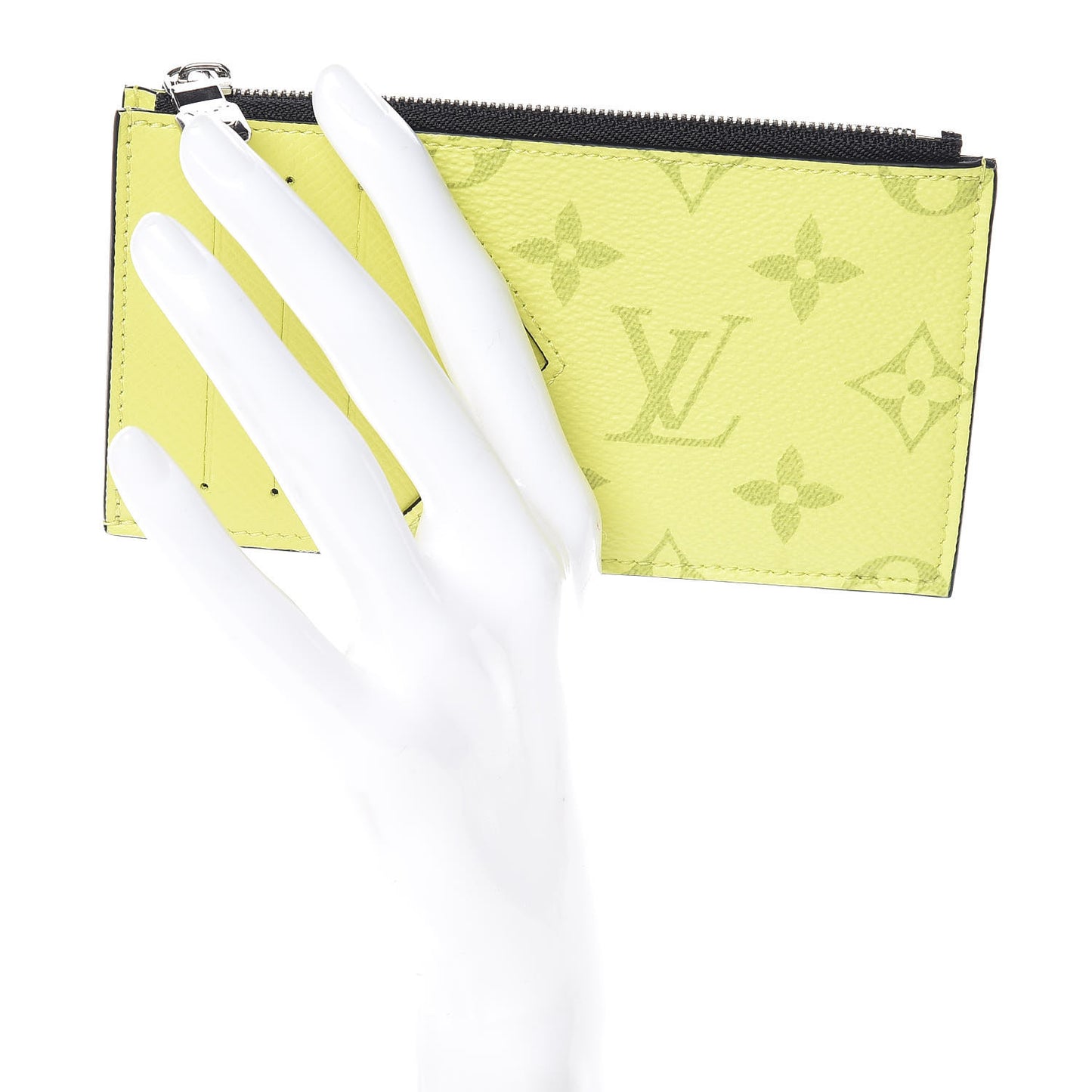 Monogram Taiga Coin Card Holder Yellow
