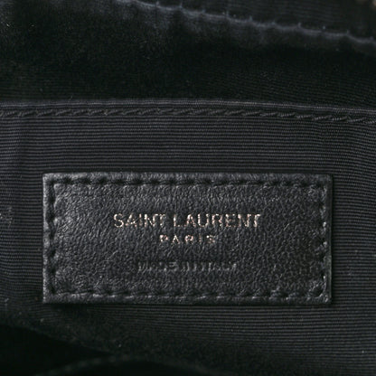 Saint Laurent Calfskin Matelasse Monogram Lou Camera Bag Black 6 of 10