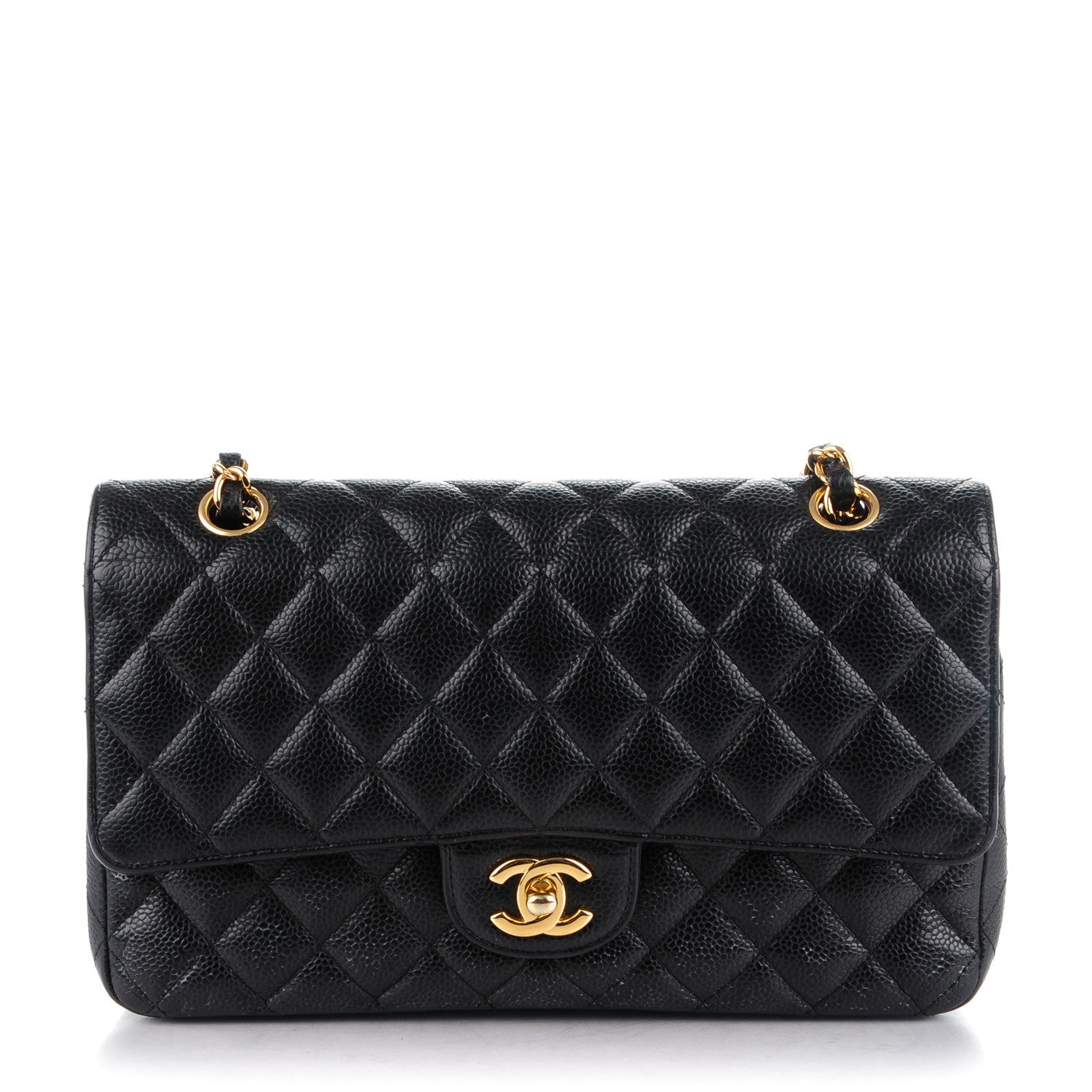 Chanel Caviar Quilted Medium Double Flap Black 1 of 9