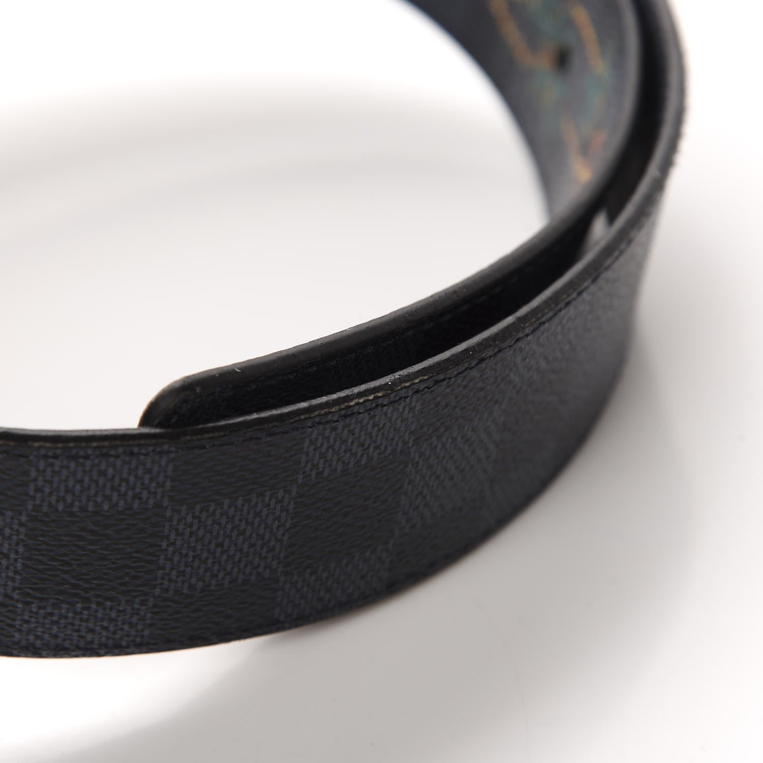 Louis Vuitton Damier Cobalt Jungle 40mm Reversible Belt 85 34 6 of 8