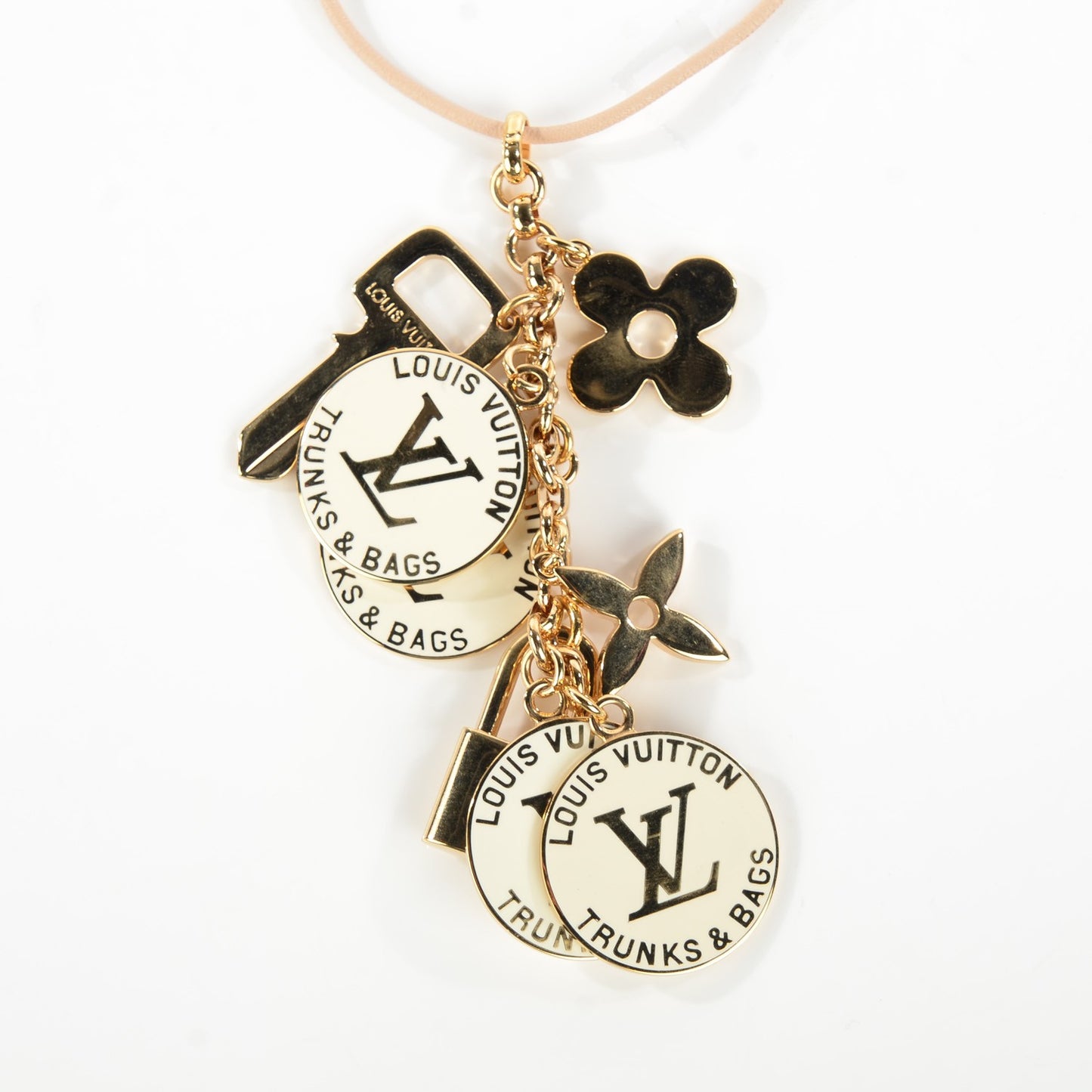 Trunks and Bags Breloques Necklace White
