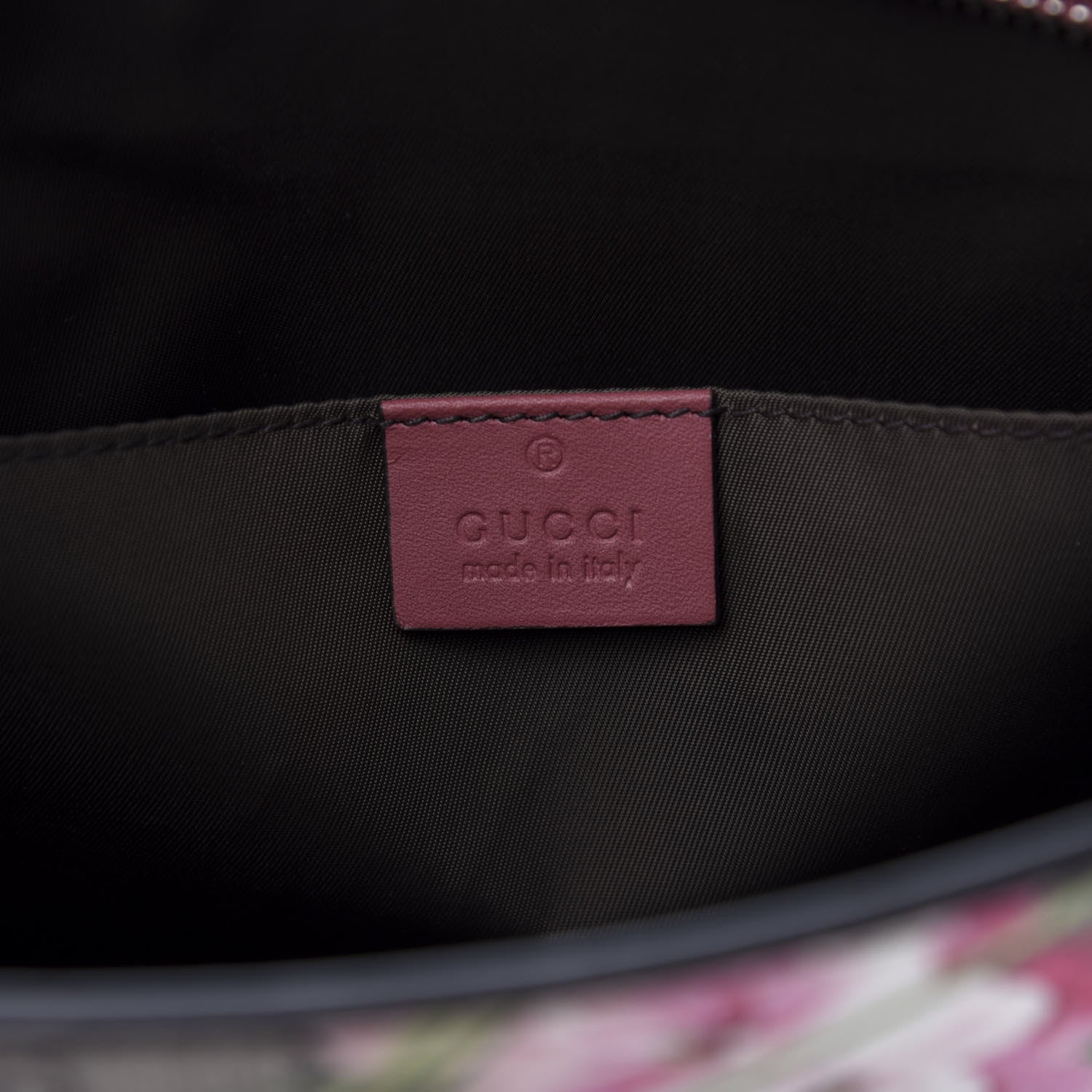Gucci GG Supreme Monogram Blooms Large Cosmetic Case Beige Multicolor Dry Rose 6 of 8