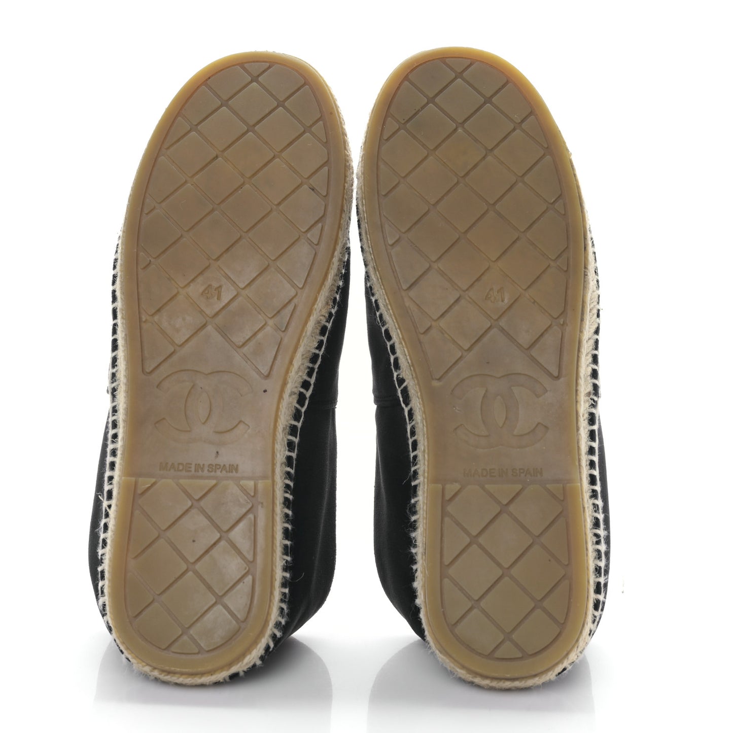 Velvet Logo Espadrilles 41 Black