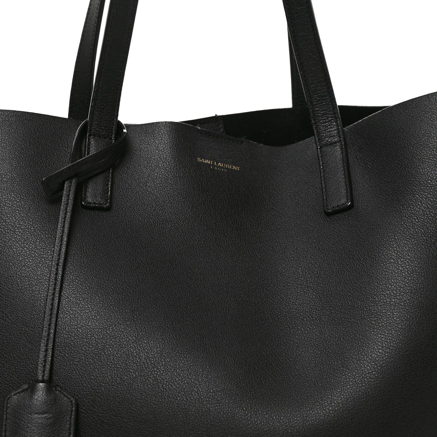 Calfskin Large Shopping Tote Black