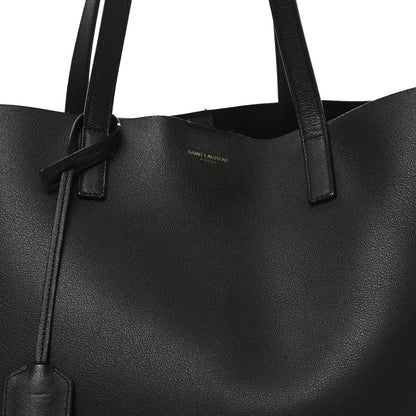 Saint Laurent Calfskin Large Shopping Tote Black 8 of 10